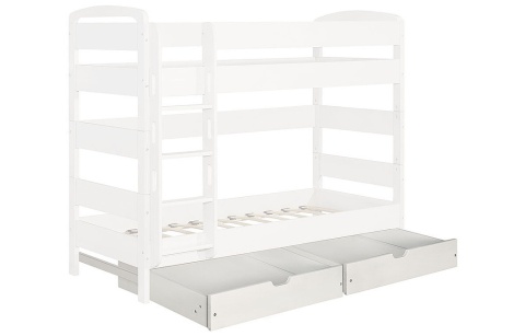 Детская Кровать Массив-Эко Школьник Двухъярусная/Разные Цвета Ш-860 х Г-2060 х В-1640 мм