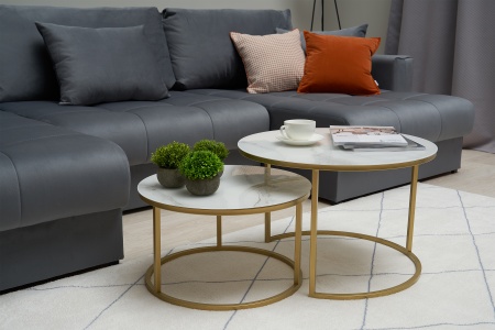 Диван п-образный тик-так Монарх М1О2 темно-серый