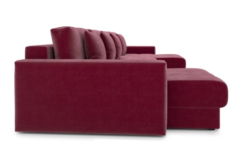 Диван п-образный тик-так Монарх М2О2 бордовый